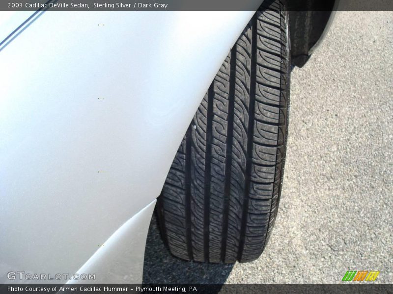 Sterling Silver / Dark Gray 2003 Cadillac DeVille Sedan