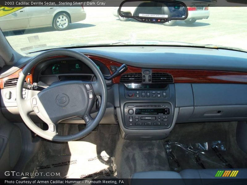 Sterling Silver / Dark Gray 2003 Cadillac DeVille Sedan
