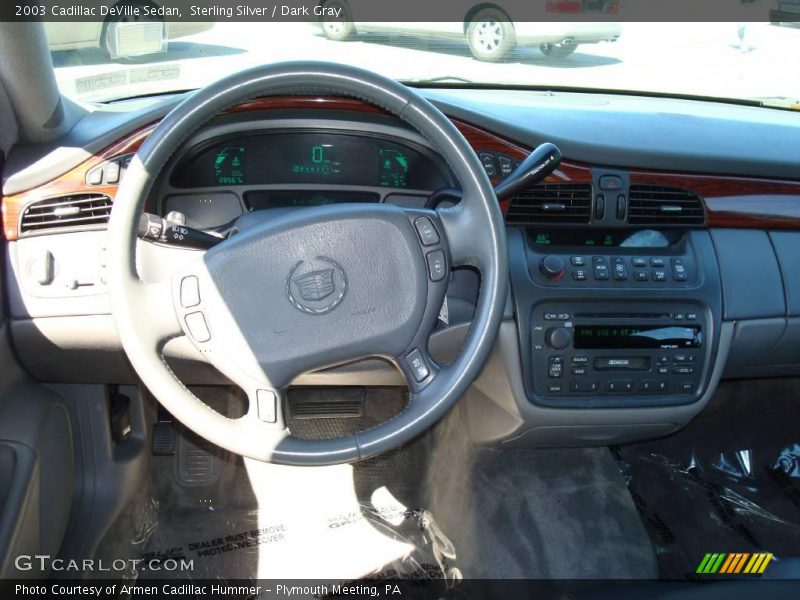Sterling Silver / Dark Gray 2003 Cadillac DeVille Sedan