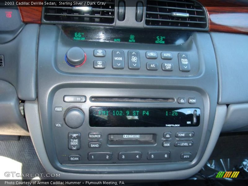 Sterling Silver / Dark Gray 2003 Cadillac DeVille Sedan