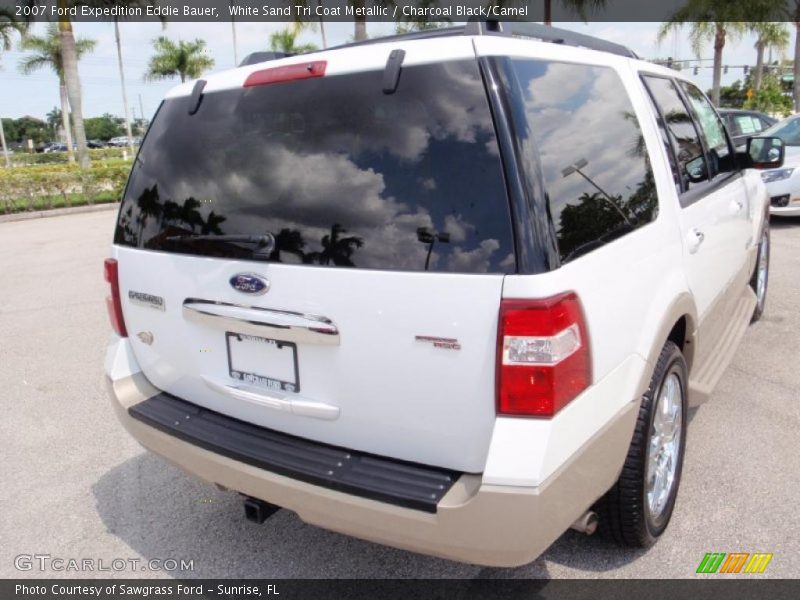 White Sand Tri Coat Metallic / Charcoal Black/Camel 2007 Ford Expedition Eddie Bauer