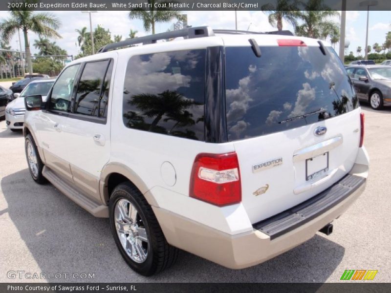 White Sand Tri Coat Metallic / Charcoal Black/Camel 2007 Ford Expedition Eddie Bauer