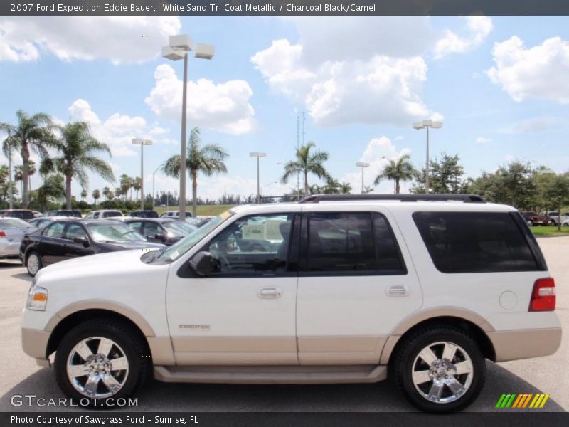 White Sand Tri Coat Metallic / Charcoal Black/Camel 2007 Ford Expedition Eddie Bauer
