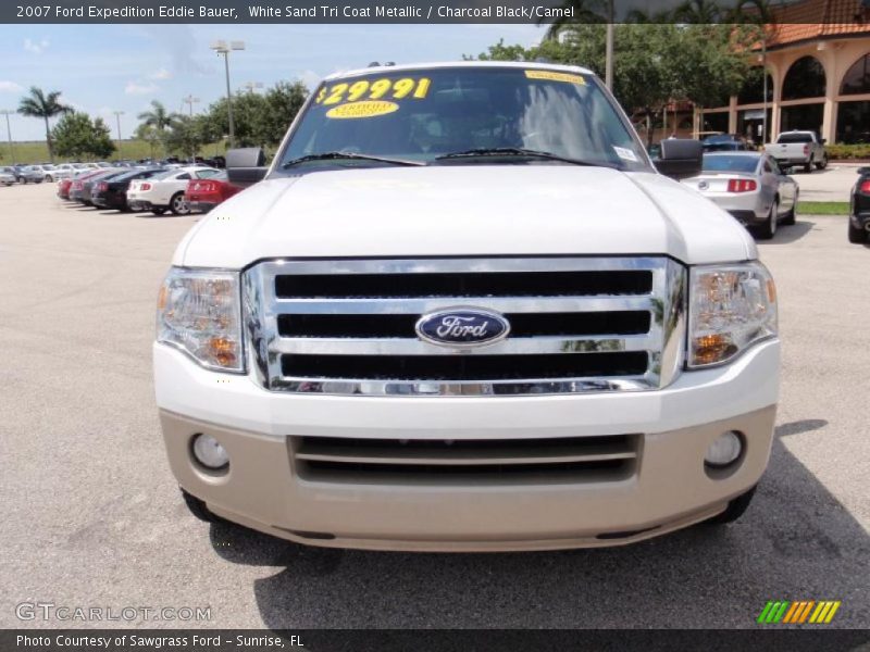White Sand Tri Coat Metallic / Charcoal Black/Camel 2007 Ford Expedition Eddie Bauer