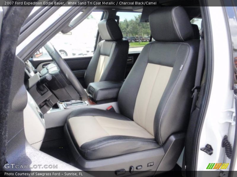 White Sand Tri Coat Metallic / Charcoal Black/Camel 2007 Ford Expedition Eddie Bauer