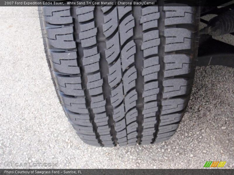 White Sand Tri Coat Metallic / Charcoal Black/Camel 2007 Ford Expedition Eddie Bauer