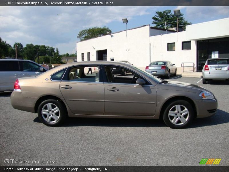 Amber Bronze Metallic / Neutral Beige 2007 Chevrolet Impala LS