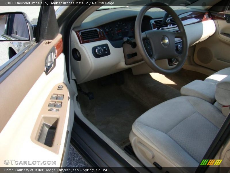 Amber Bronze Metallic / Neutral Beige 2007 Chevrolet Impala LS