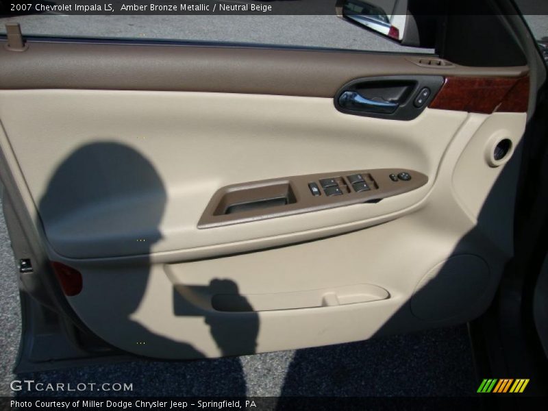 Amber Bronze Metallic / Neutral Beige 2007 Chevrolet Impala LS