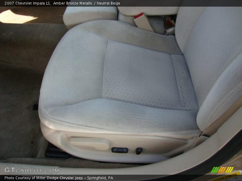 Amber Bronze Metallic / Neutral Beige 2007 Chevrolet Impala LS