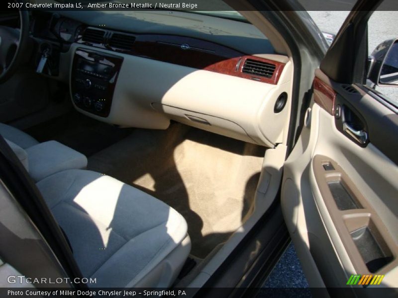 Amber Bronze Metallic / Neutral Beige 2007 Chevrolet Impala LS