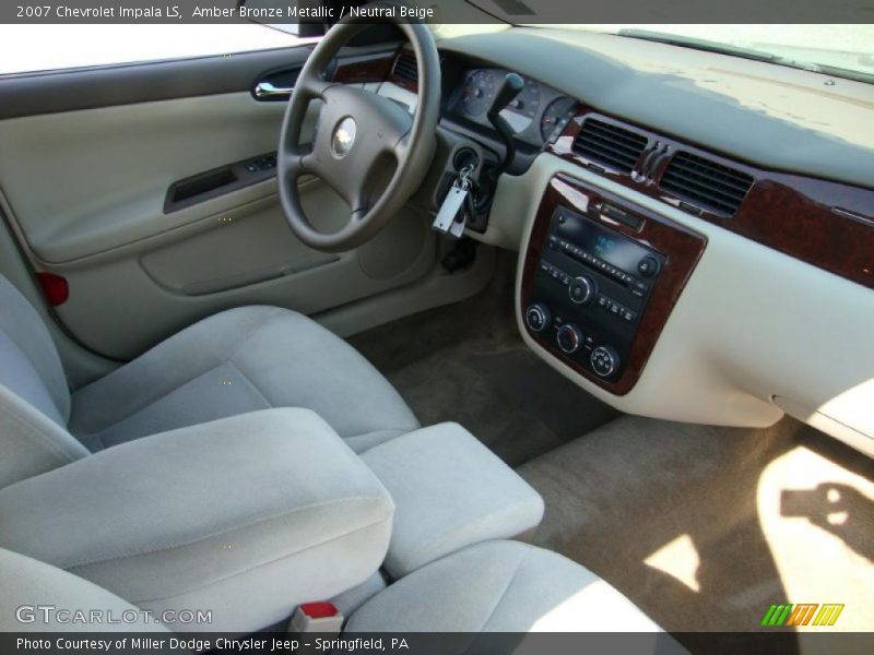 Amber Bronze Metallic / Neutral Beige 2007 Chevrolet Impala LS