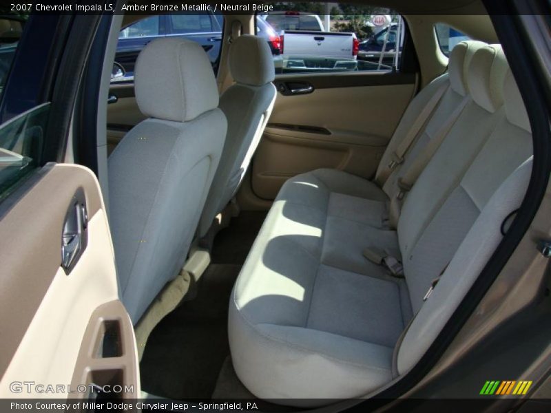 Amber Bronze Metallic / Neutral Beige 2007 Chevrolet Impala LS