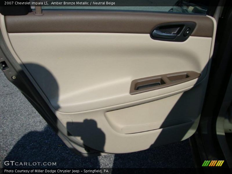 Amber Bronze Metallic / Neutral Beige 2007 Chevrolet Impala LS