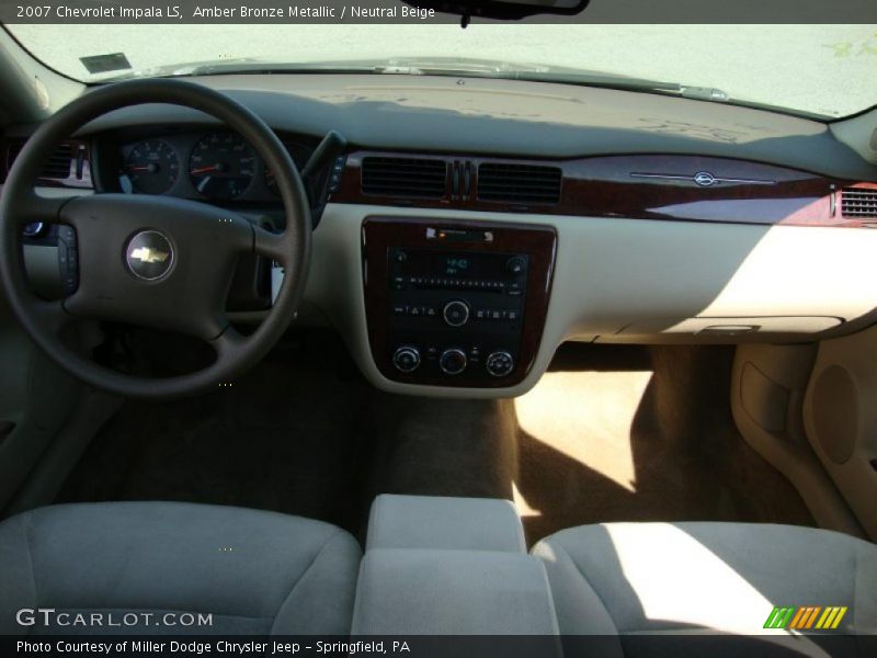 Amber Bronze Metallic / Neutral Beige 2007 Chevrolet Impala LS