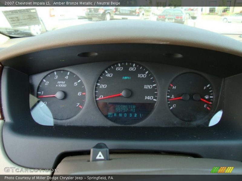 Amber Bronze Metallic / Neutral Beige 2007 Chevrolet Impala LS