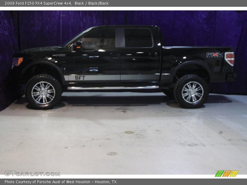 Black / Black/Black 2009 Ford F150 FX4 SuperCrew 4x4