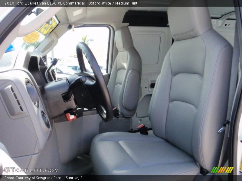 Oxford White / Medium Flint 2010 Ford E Series Van E150 XL Commericial