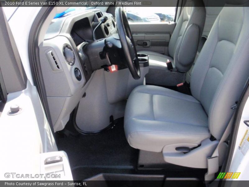 Oxford White / Medium Flint 2010 Ford E Series Van E150 XL Commericial