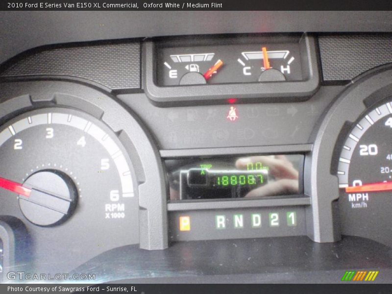 Oxford White / Medium Flint 2010 Ford E Series Van E150 XL Commericial