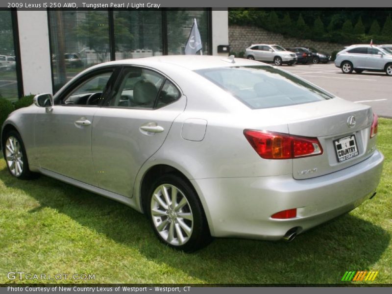 Tungsten Pearl / Light Gray 2009 Lexus IS 250 AWD