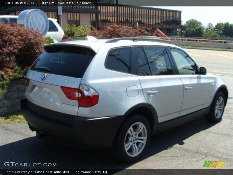 Titanium Silver Metallic / Black 2004 BMW X3 3.0i
