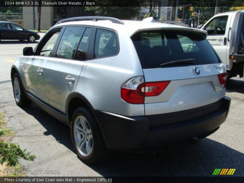 Titanium Silver Metallic / Black 2004 BMW X3 3.0i