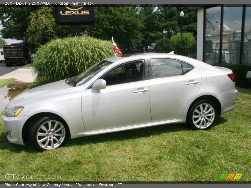 Tungsten Pearl / Black 2007 Lexus IS 250 AWD
