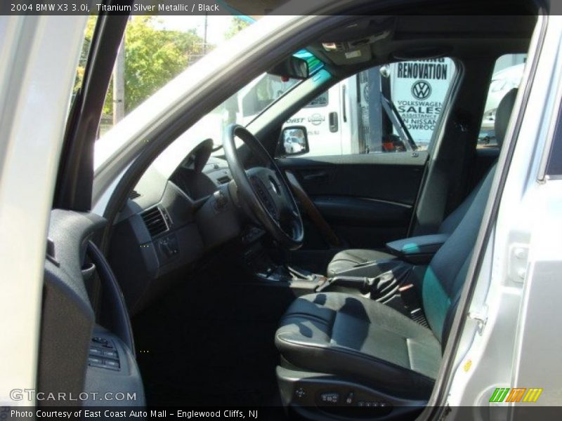 Titanium Silver Metallic / Black 2004 BMW X3 3.0i