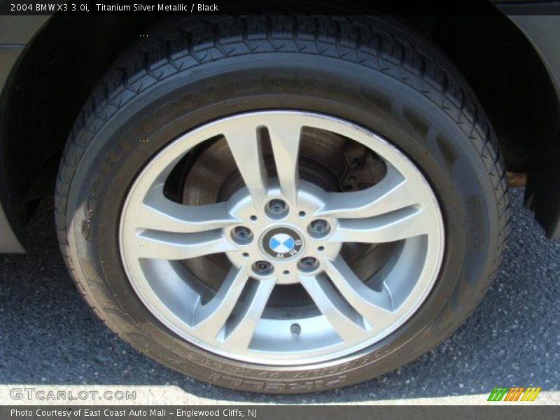Titanium Silver Metallic / Black 2004 BMW X3 3.0i