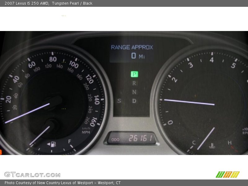 Tungsten Pearl / Black 2007 Lexus IS 250 AWD