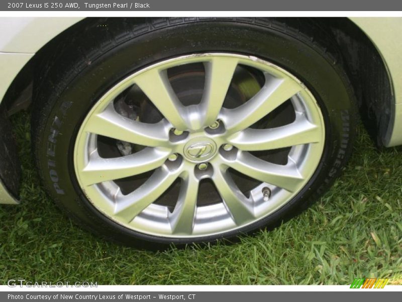 Tungsten Pearl / Black 2007 Lexus IS 250 AWD