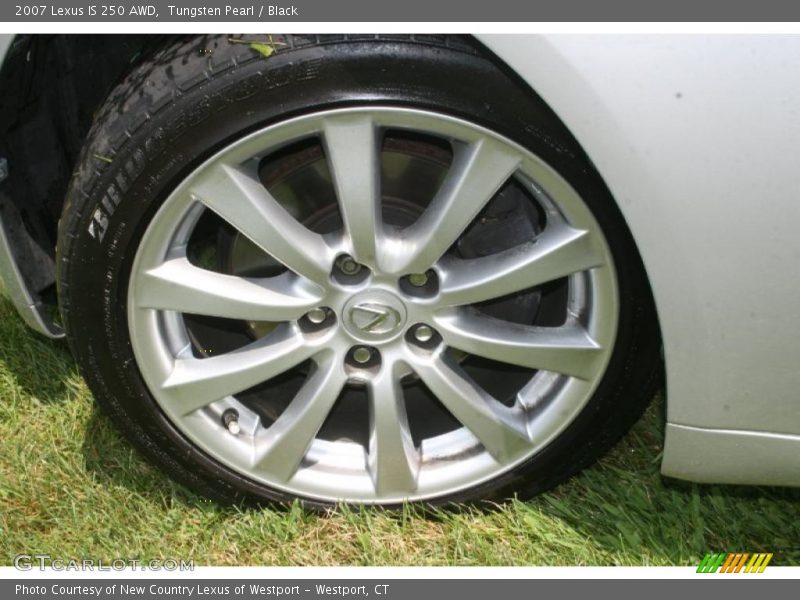 Tungsten Pearl / Black 2007 Lexus IS 250 AWD