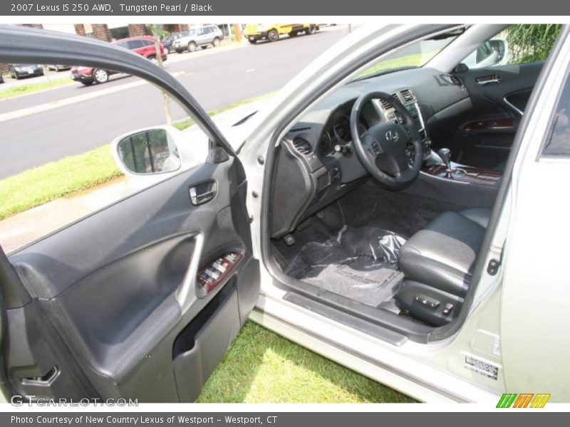 Tungsten Pearl / Black 2007 Lexus IS 250 AWD