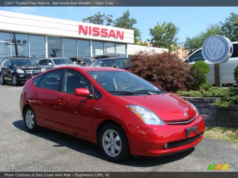 Barcelona Red Metallic / Dark Gray 2007 Toyota Prius Hybrid