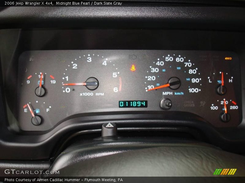 Midnight Blue Pearl / Dark Slate Gray 2006 Jeep Wrangler X 4x4