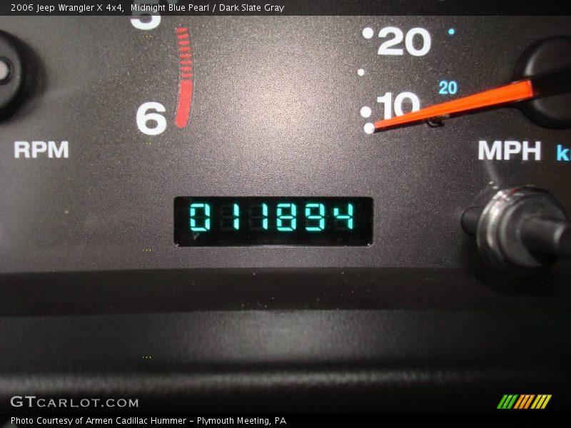 Midnight Blue Pearl / Dark Slate Gray 2006 Jeep Wrangler X 4x4