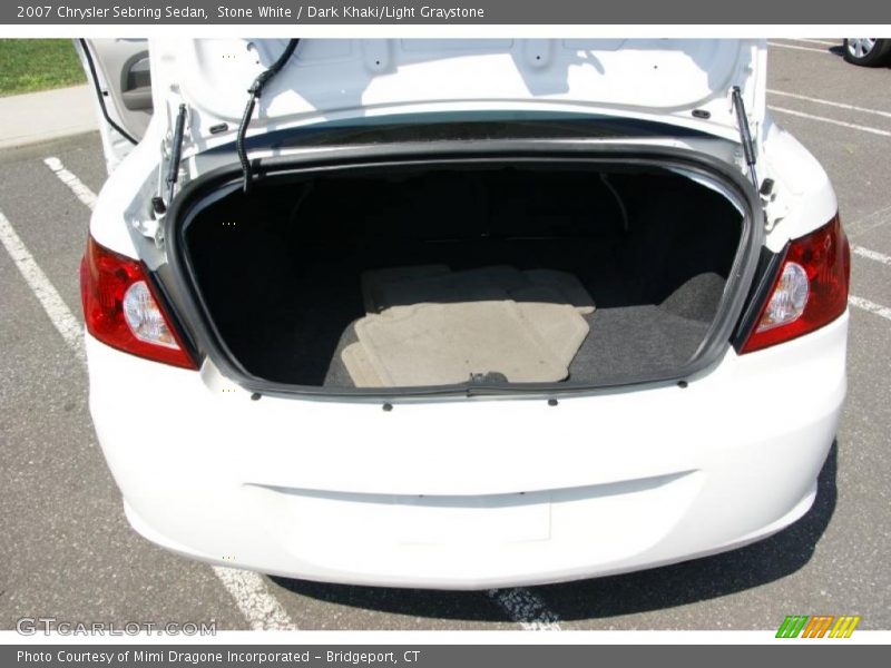 Stone White / Dark Khaki/Light Graystone 2007 Chrysler Sebring Sedan