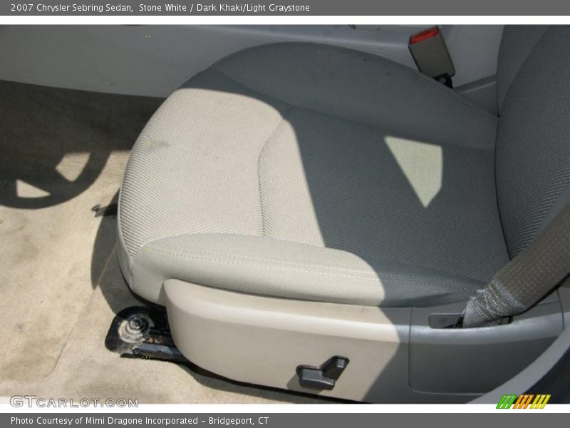 Stone White / Dark Khaki/Light Graystone 2007 Chrysler Sebring Sedan