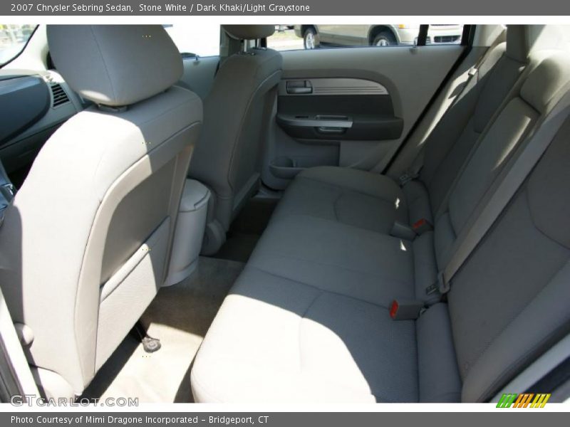 Stone White / Dark Khaki/Light Graystone 2007 Chrysler Sebring Sedan