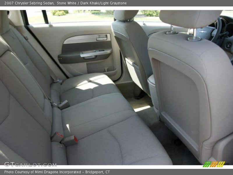 Stone White / Dark Khaki/Light Graystone 2007 Chrysler Sebring Sedan