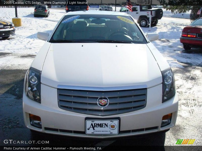 White Diamond / Light Neutral 2005 Cadillac CTS Sedan