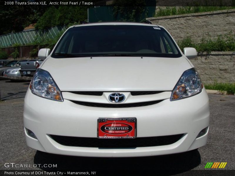 Arctic Frost Pearl / Taupe 2008 Toyota Sienna XLE