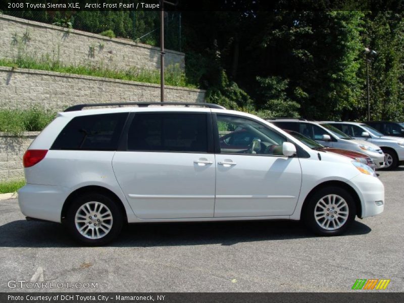 Arctic Frost Pearl / Taupe 2008 Toyota Sienna XLE
