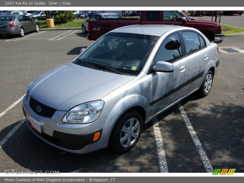 Silver / Gray 2007 Kia Rio LX Sedan