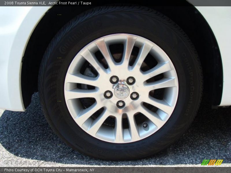 Arctic Frost Pearl / Taupe 2008 Toyota Sienna XLE