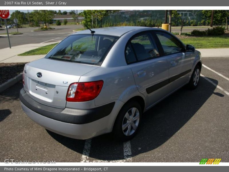 Silver / Gray 2007 Kia Rio LX Sedan