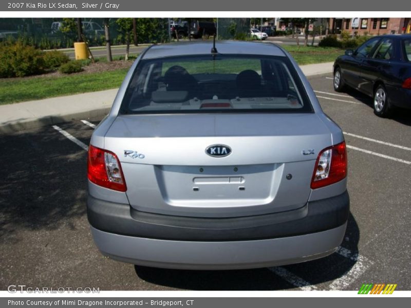 Silver / Gray 2007 Kia Rio LX Sedan