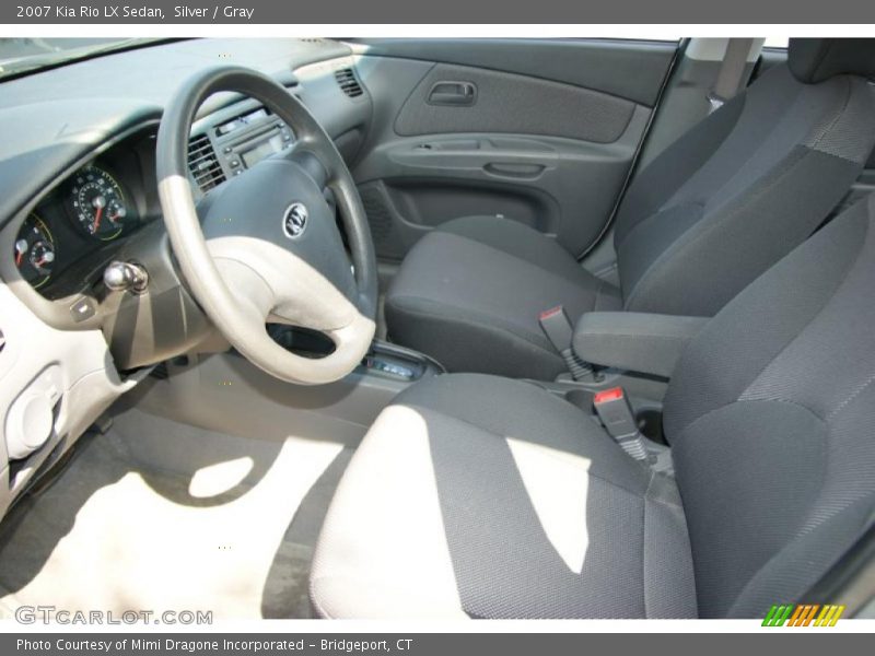 Silver / Gray 2007 Kia Rio LX Sedan