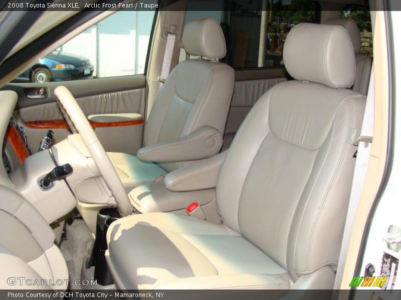 Arctic Frost Pearl / Taupe 2008 Toyota Sienna XLE